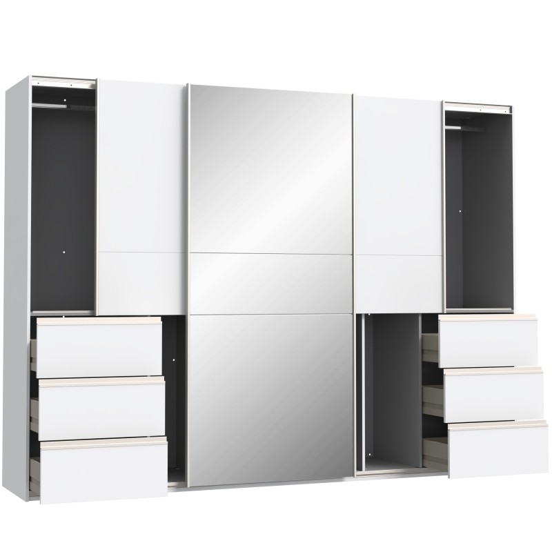 Garderobna omara WINN 270 (270 cm) (bela, 270x61x200,5) Garderobna omara WINN 270 (270 cm) (bela, 270x61x200,5)
