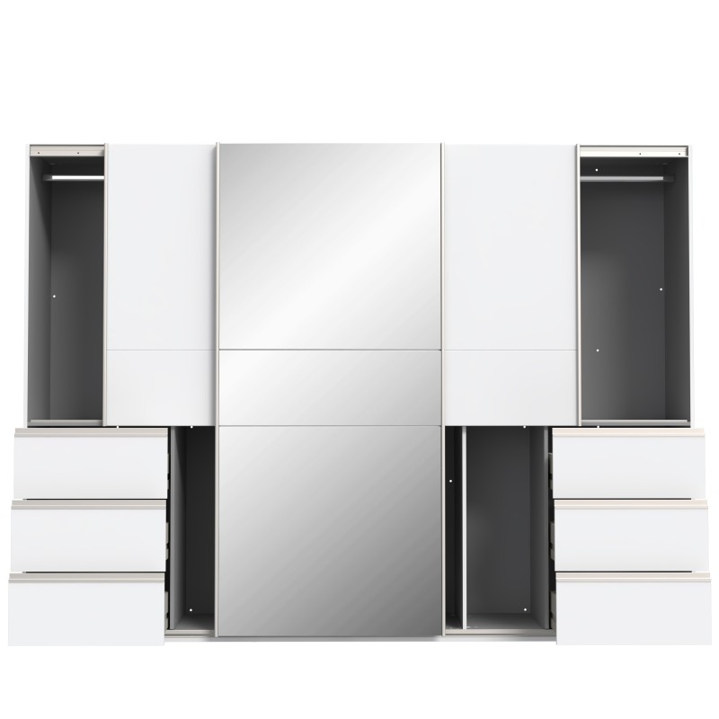 Garderobna omara WINN 270 (270 cm) (bela, 270x61x200,5) Garderobna omara WINN 270 (270 cm) (bela, 270x61x200,5)