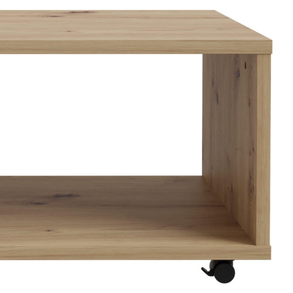 Klubska miza BAILEY (hrast, 105x60x45,5)