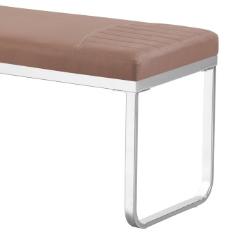 Klop DONIL (rjava, Umetno usnje, 100x40x45)