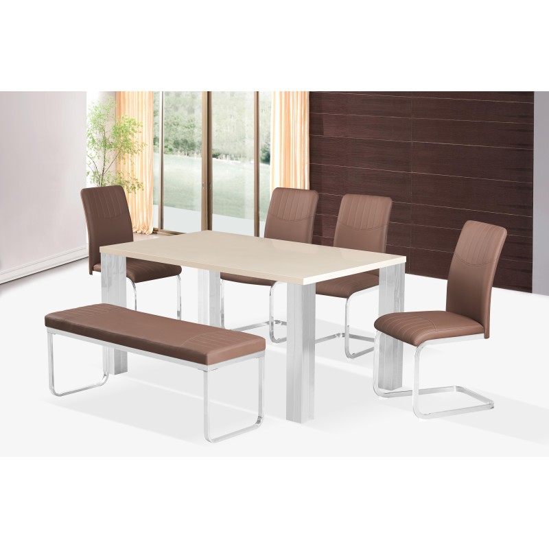 Klop DONIL (rjava, Umetno usnje, 100x40x45) Klop DONIL (rjava, Umetno usnje, 100x40x45)