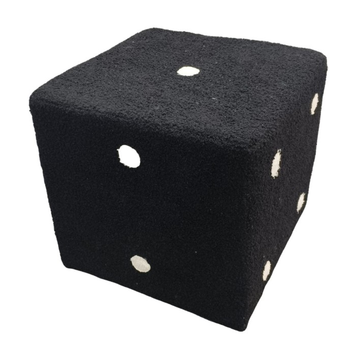 Tabure DICE (črna, 35x35x35)