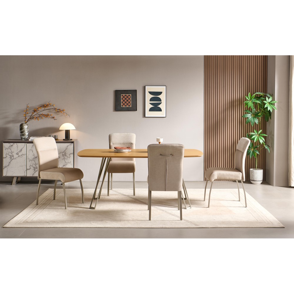 Miza CARACAS (hrast, 180x90x76)