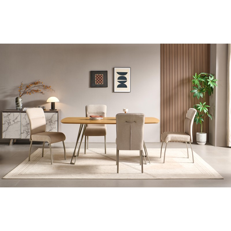 Miza CARACAS (hrast, 180x90x76)