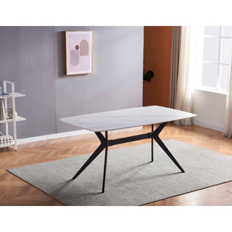 Miza OLTEN NEW (bel marmor, 180x90x75, mat) Miza OLTEN NEW (bel marmor, 180x90x75, mat)