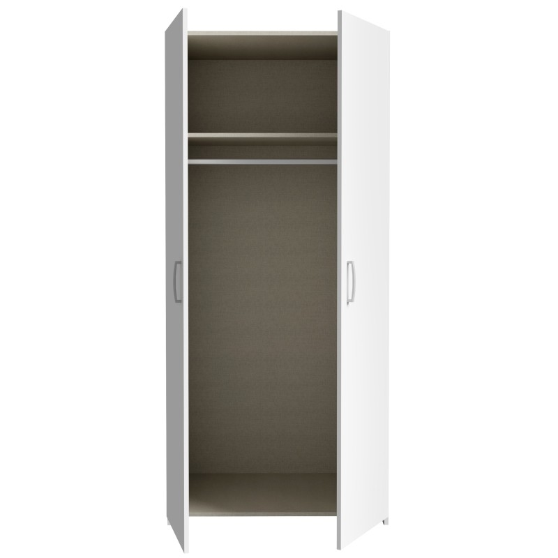 Garderobna omara WEST MARIN (80 cm) (bela, 80x54,5x178) Garderobna omara WEST MARIN (80 cm) (bela, 80x54,5x178)