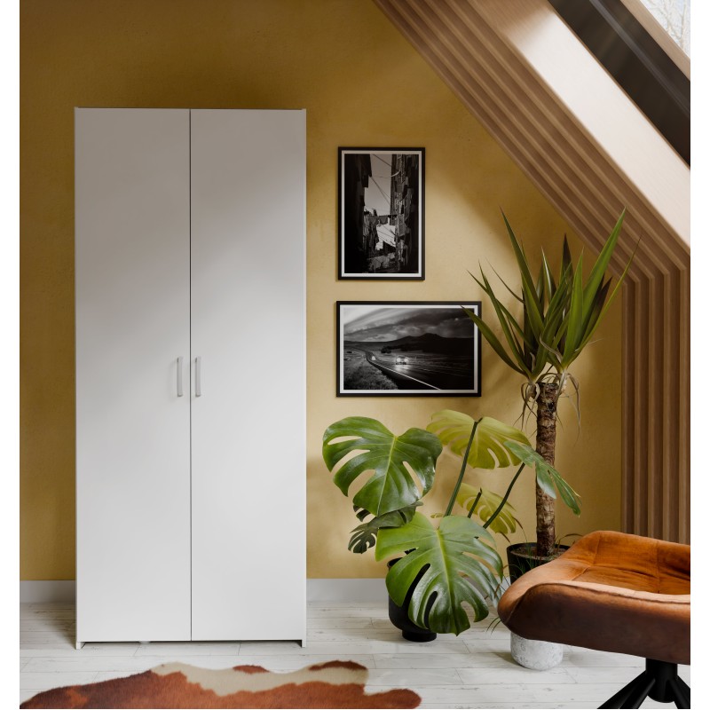 Garderobna omara WEST MARIN (80 cm) (bela, 80x54,5x178) Garderobna omara WEST MARIN (80 cm) (bela, 80x54,5x178)