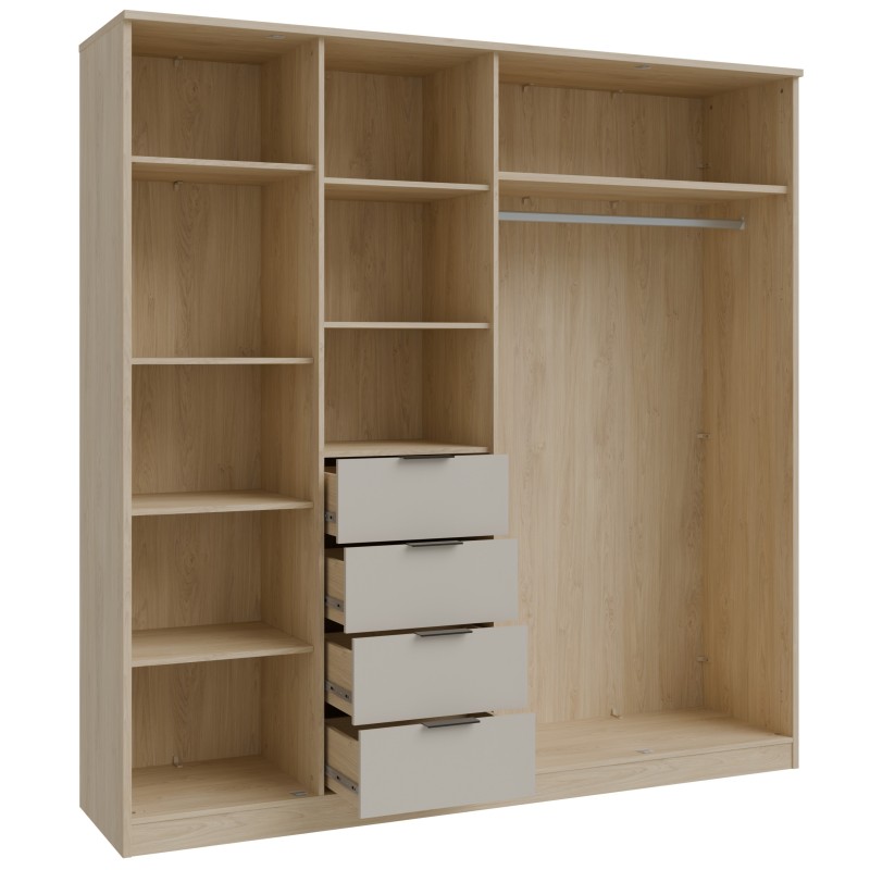 Garderobna omara FORTASTA (207,5 cm) (bež, 207,5x53x213) Garderobna omara FORTASTA (207,5 cm) (bež, 207,5x53x213)