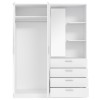 Garderobna omara DEWANIA (159 cm) (bela, 159x53x203,5) Garderobna omara DEWANIA (159 cm) (bela, 159x53x203,5)