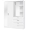 Garderobna omara DEWANIA (159 cm) (bela, 159x53x203,5) Garderobna omara DEWANIA (159 cm) (bela, 159x53x203,5)