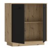 Komoda ANTUZA 221 (hrast + siva, 83x34x88)