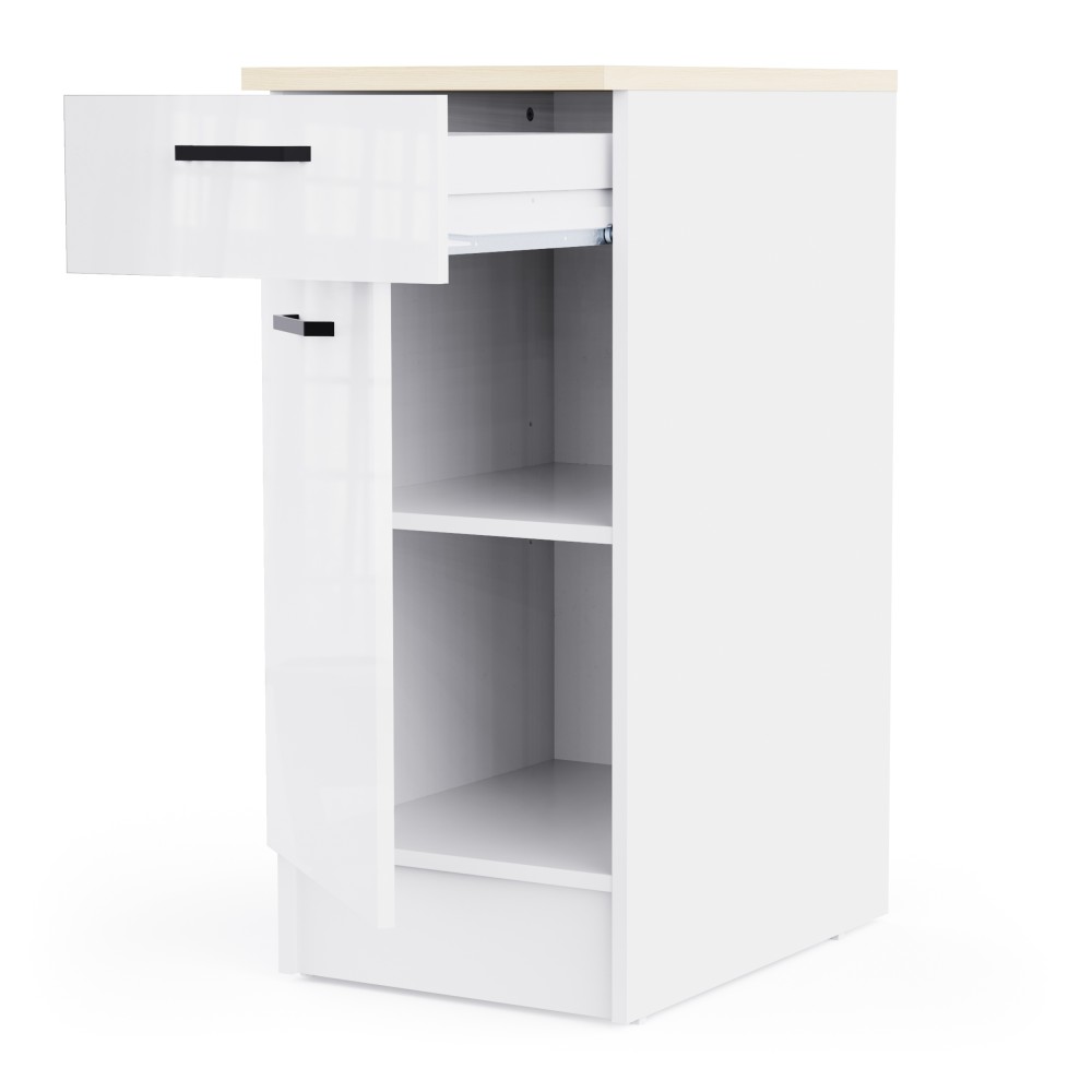 Kuhinjski element BIANCO 1 486962 (svetleč, 40x60x90, bela + bela visok sijaj) Kuhinjski element BIANCO 1 486962 (svetleč, 40x60x90, bela + bela visok sijaj)