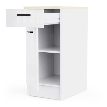 Kuhinjski element BIANCO 1 486962 (svetleč, 40x60x90, bela + bela visok sijaj)