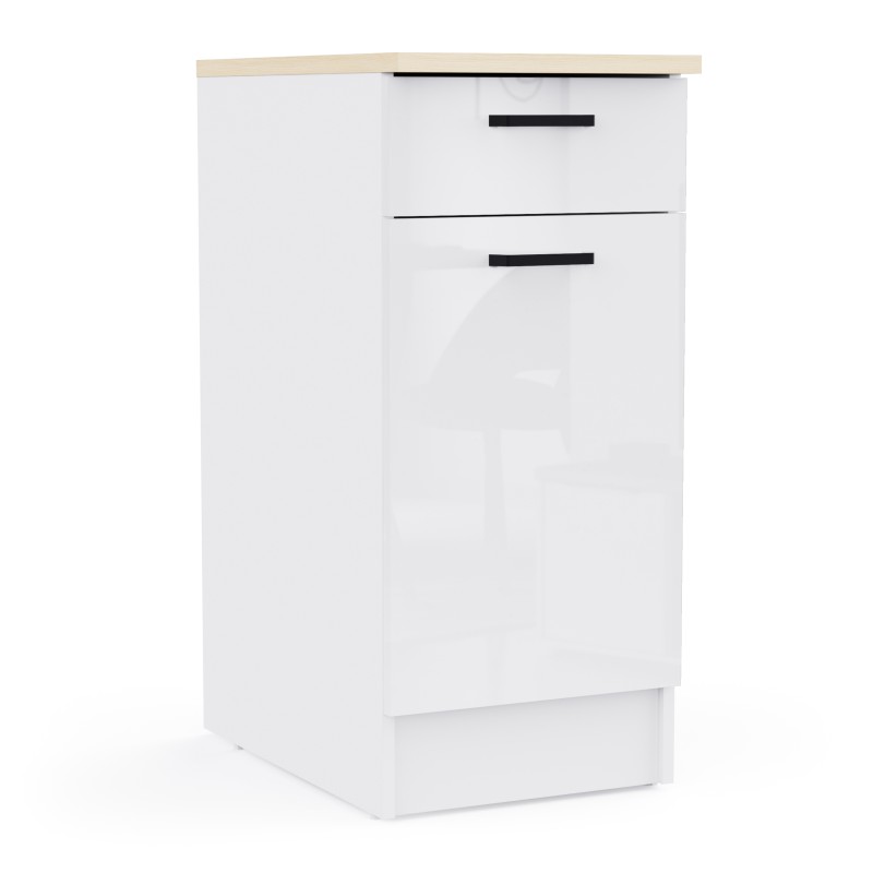 Kuhinjski element BIANCO 1 486962 (svetleč, 40x60x90, bela + bela visok sijaj) Kuhinjski element BIANCO 1 486962 (svetleč, 40x60x90, bela + bela visok sijaj)