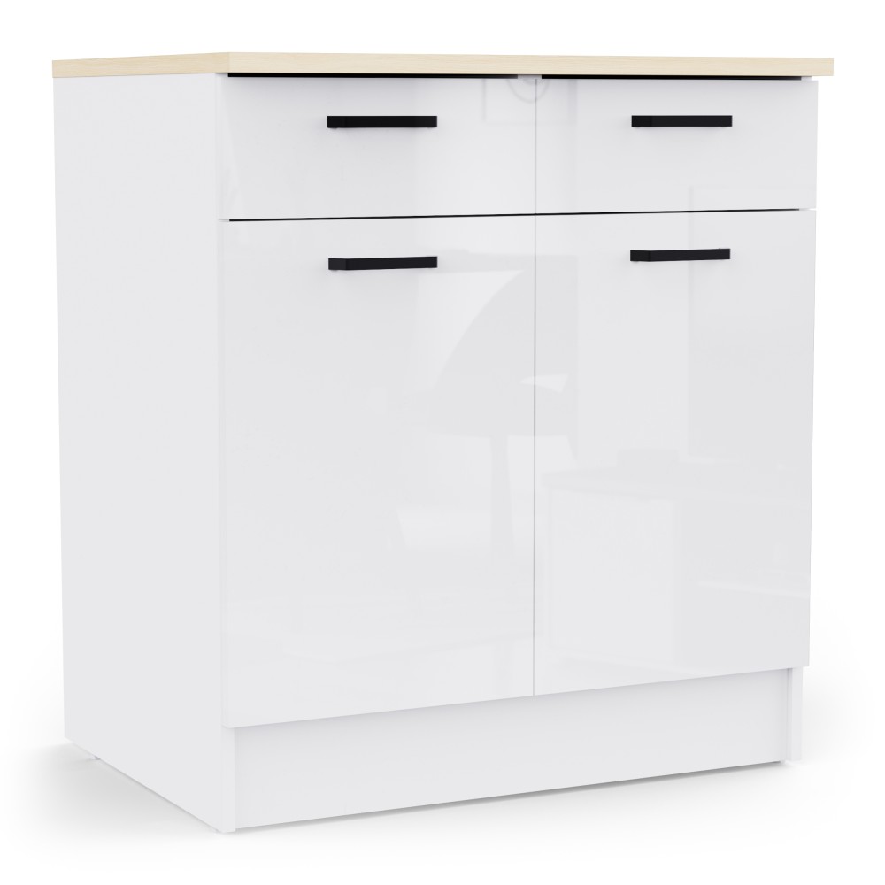 Kuhinjski element BIANCO 6 486967 (svetleč, bela + bela visok sijaj, 80x60x90) Kuhinjski element BIANCO 6 486967 (svetleč, bela + bela visok sijaj, 80x60x90)