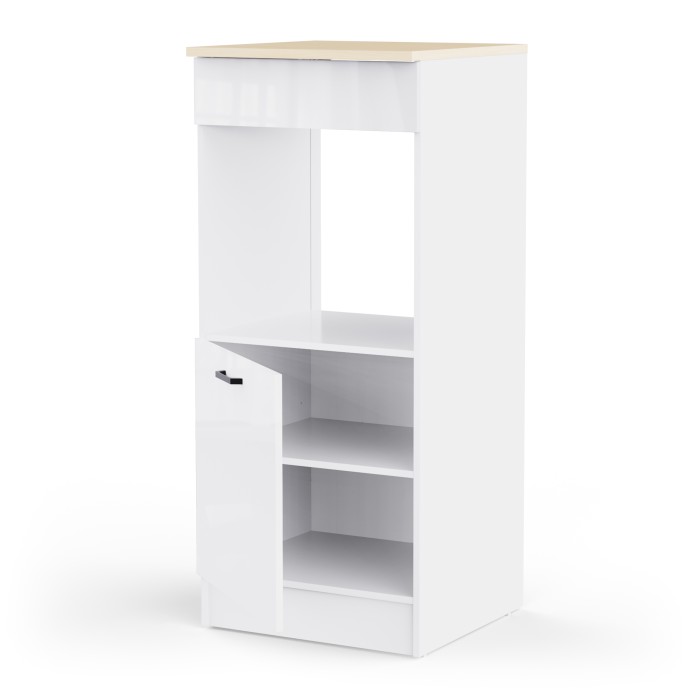 Kuhinjski element BIANCO 12 486973 (Obrnljiva, svetleč, bela + bela visok sijaj, 60x60x141)