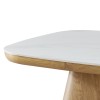 Klubska miza BODEN (bela + rjava, 80x80x40, mat) Klubska miza BODEN (bela + rjava, 80x80x40, mat)