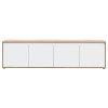 TV komoda SKELPE 142 (hrast + bela, 188x42x50) TV komoda SKELPE 142 (hrast + bela, 188x42x50)