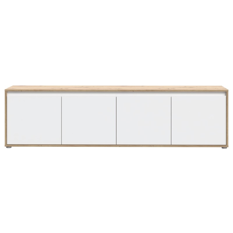 TV komoda SKELPE 142 (hrast + bela, 188x42x50) TV komoda SKELPE 142 (hrast + bela, 188x42x50)