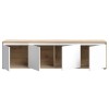 TV komoda SKELPE 142 (hrast + bela, 188x42x50) TV komoda SKELPE 142 (hrast + bela, 188x42x50)