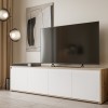 TV komoda SKELPE 142 (hrast + bela, 188x42x50) TV komoda SKELPE 142 (hrast + bela, 188x42x50)