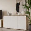 Komoda SKELPE 231 (hrast + bela, 152,5x42x78,5) Komoda SKELPE 231 (hrast + bela, 152,5x42x78,5)