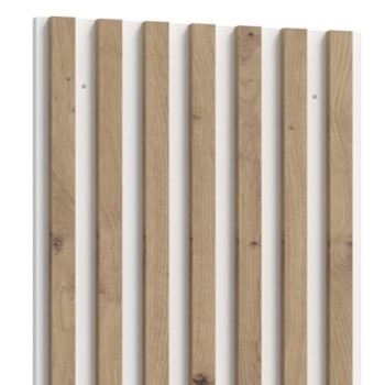 Stenski panel SKELPE B05 (hrast + bela, 45x3x120) Stenski panel SKELPE B05 (hrast + bela, 45x3x120)