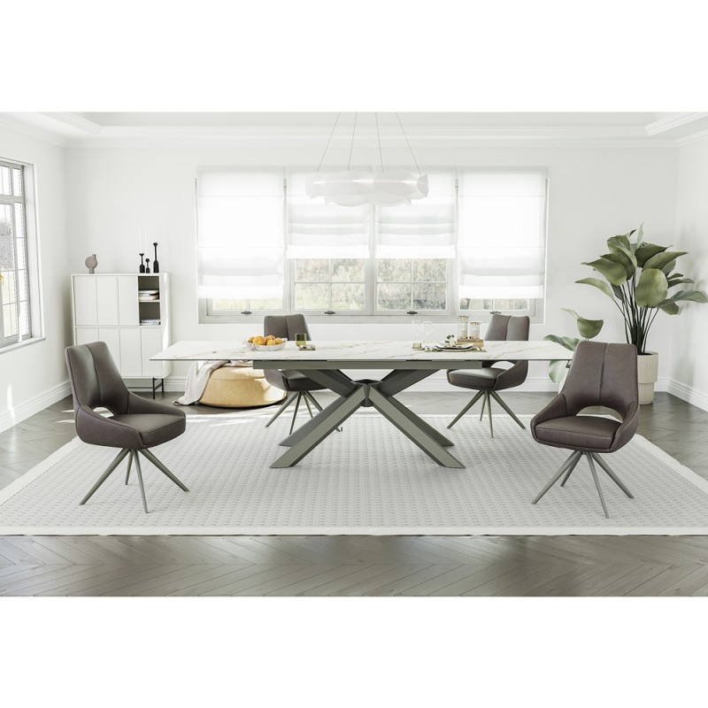 Raztegljiva miza LOANA (bela, 180-260x95x76) Raztegljiva miza LOANA (bela, 180-260x95x76)