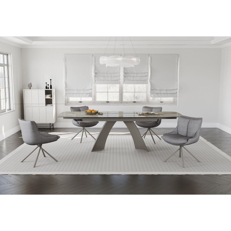 Raztegljiva miza TOKYO (200/240/280x95x76, rjavi marmor) Raztegljiva miza TOKYO (200/240/280x95x76, rjavi marmor)