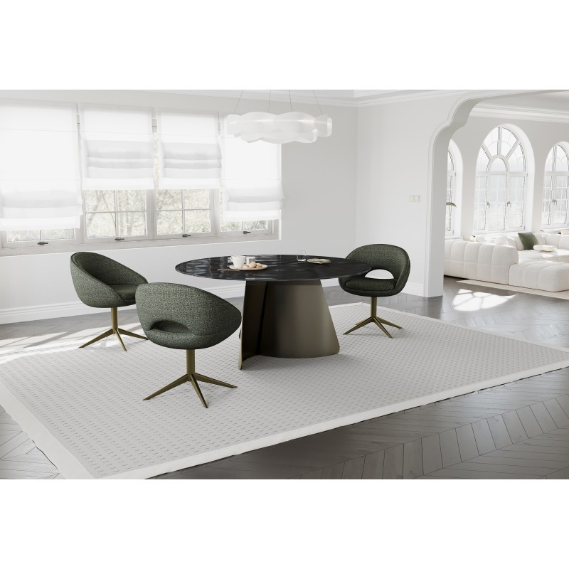 Miza PAVAO (rjava, Ø  160x78)