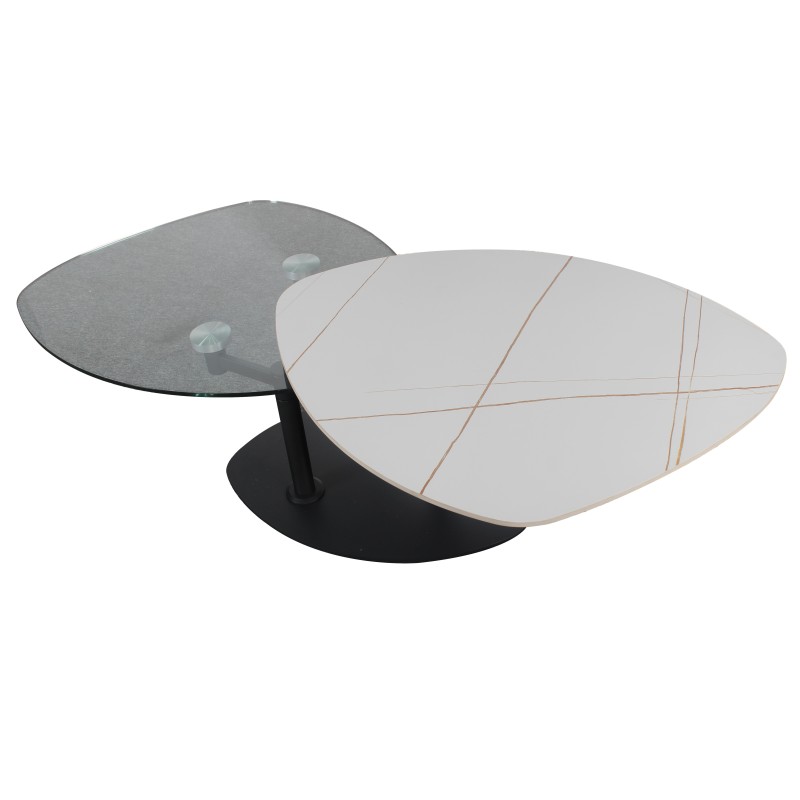 Klubska miza LAOS (bela, 90x70x45)