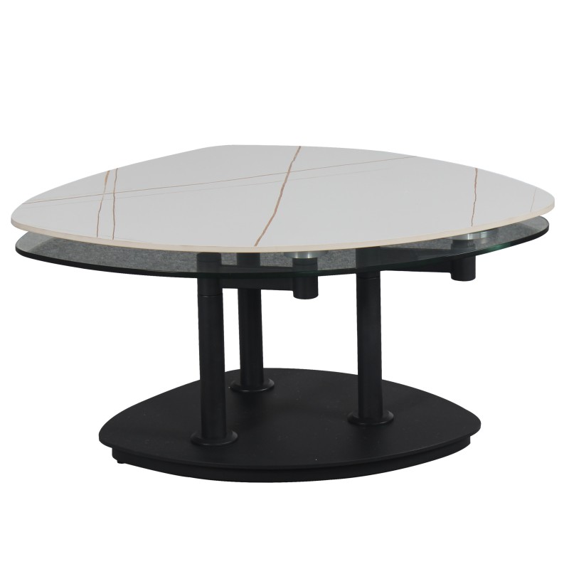 Klubska miza LAOS (bela, 90x70x45)