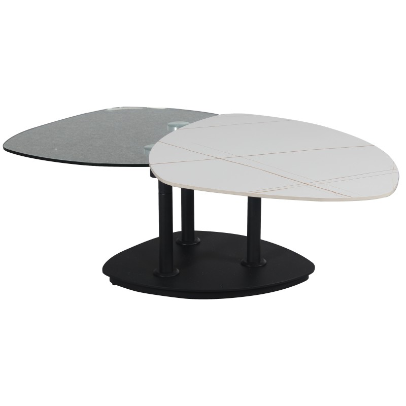 Klubska miza LAOS (bela, 90x70x45)