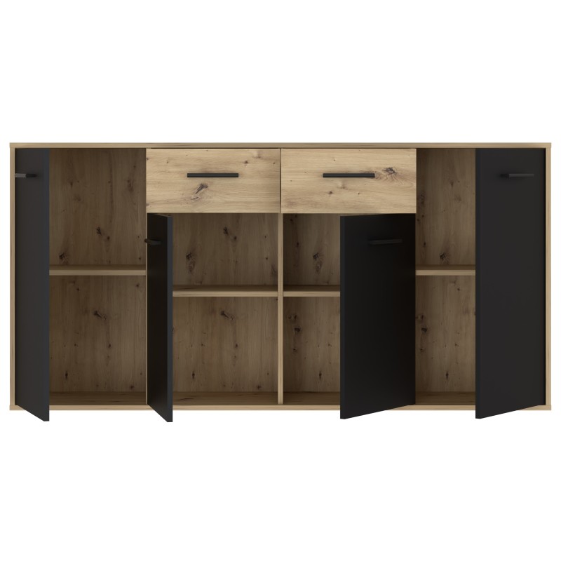 Komoda ANTUZA 241 (hrast + siva, 162x34x82) Komoda ANTUZA 241 (hrast + siva, 162x34x82)