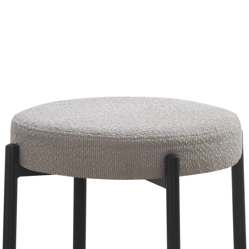 Stol LAVI (svetlo siva, Ø 38x49,5)