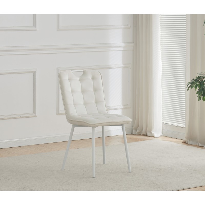 Stol MILIK (bela, 47x58,5x86)