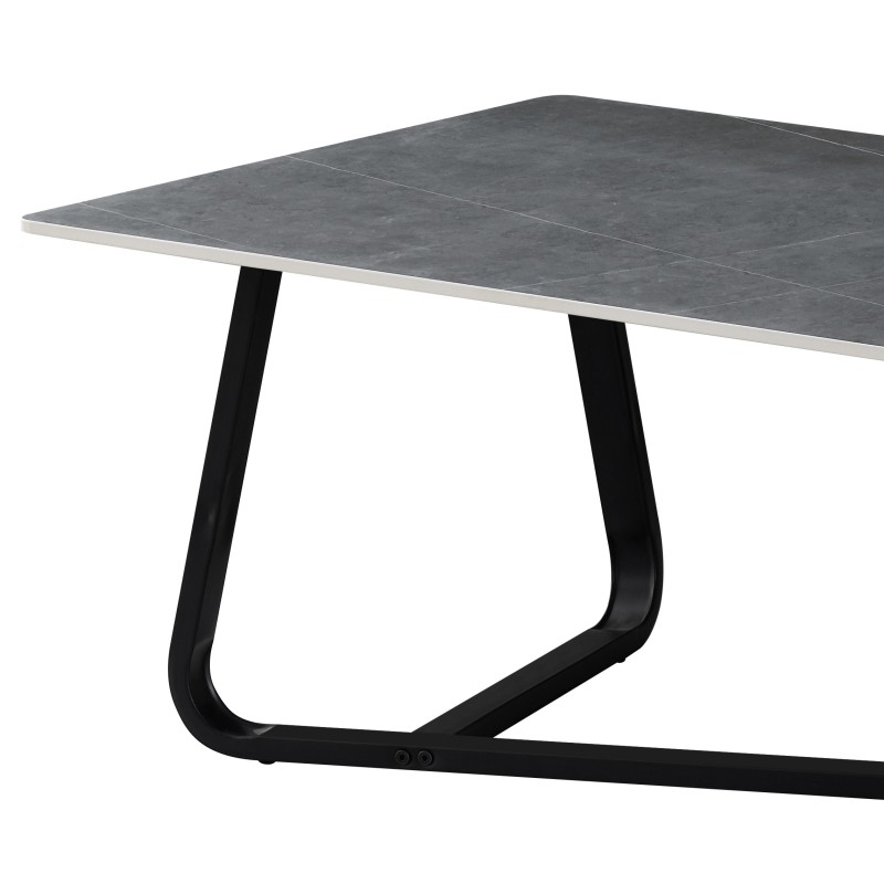 Klubska miza RALOS (siva, 120x60x45, mat)