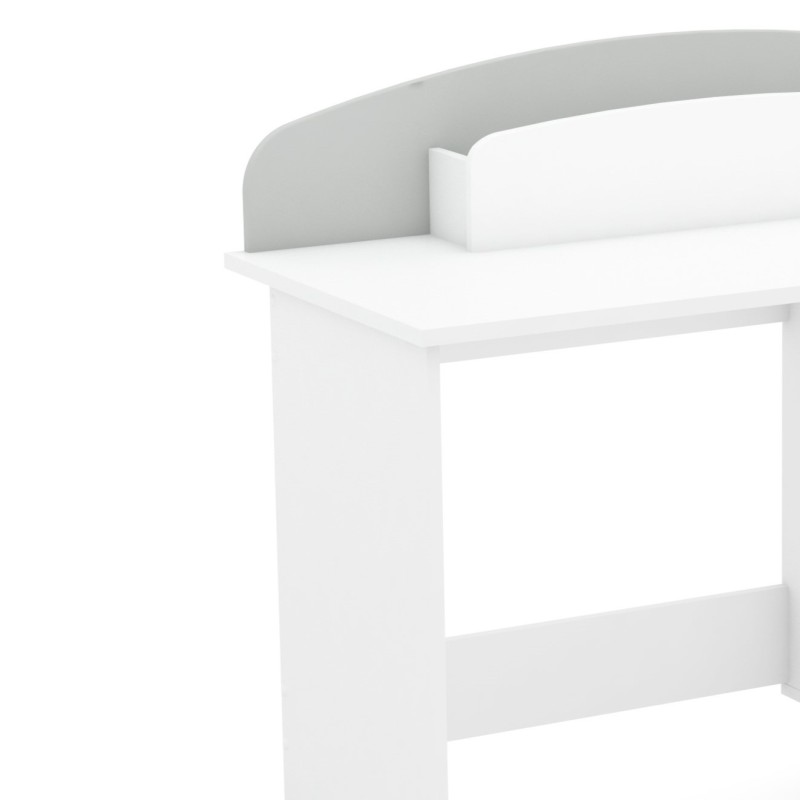 Pisalna miza STELLA (roza + siva + bela)