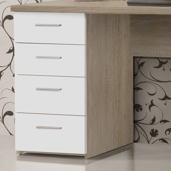 Pisalna miza NET 106 - MT926 (bela + sonoma)