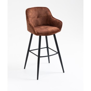 Barski stol SHERLOCKBAR (bronasto rjava)