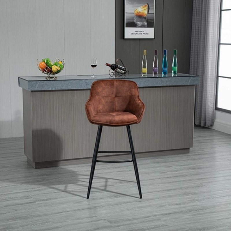 Barski stol SHERLOCKBAR (bronasto rjava)