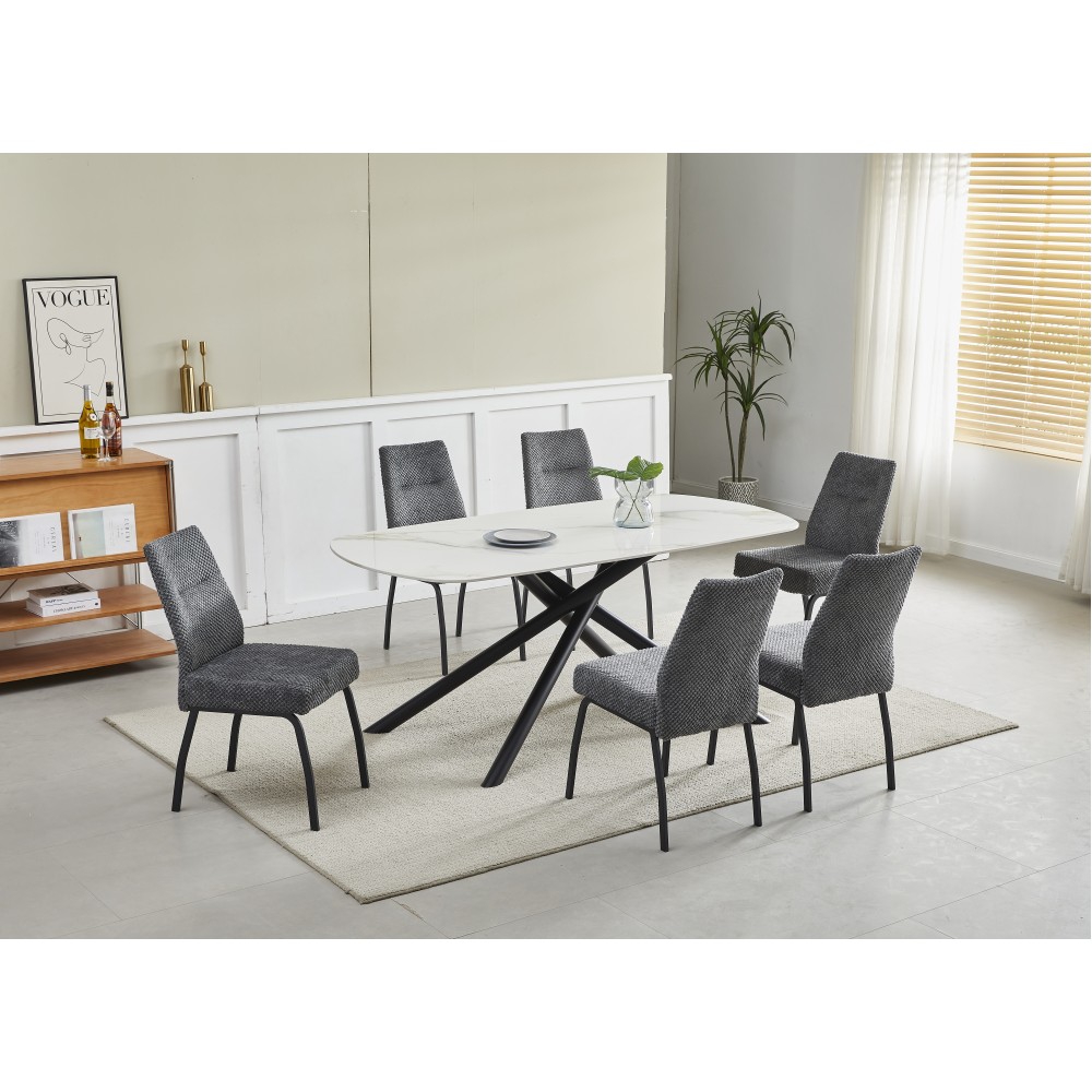 Miza ZUG (bela + zlato, 180x90x75, svetleč) Miza ZUG (bela + zlato, 180x90x75, svetleč)