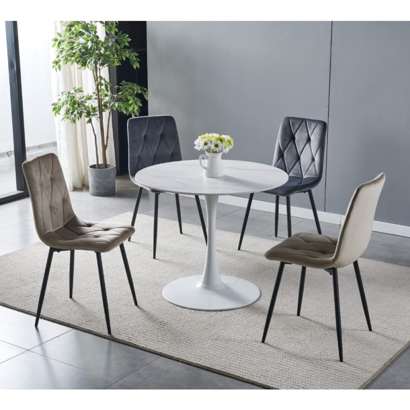 Miza INTERLAKEN 1 (bel marmor, mat)