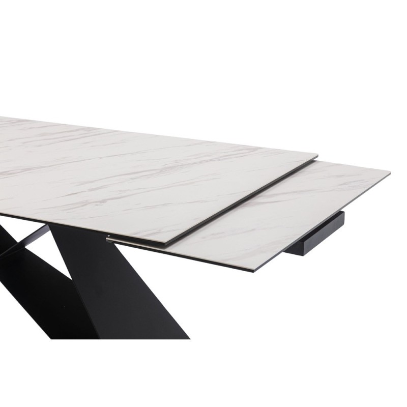 Raztegljiva miza GEOS (bela)