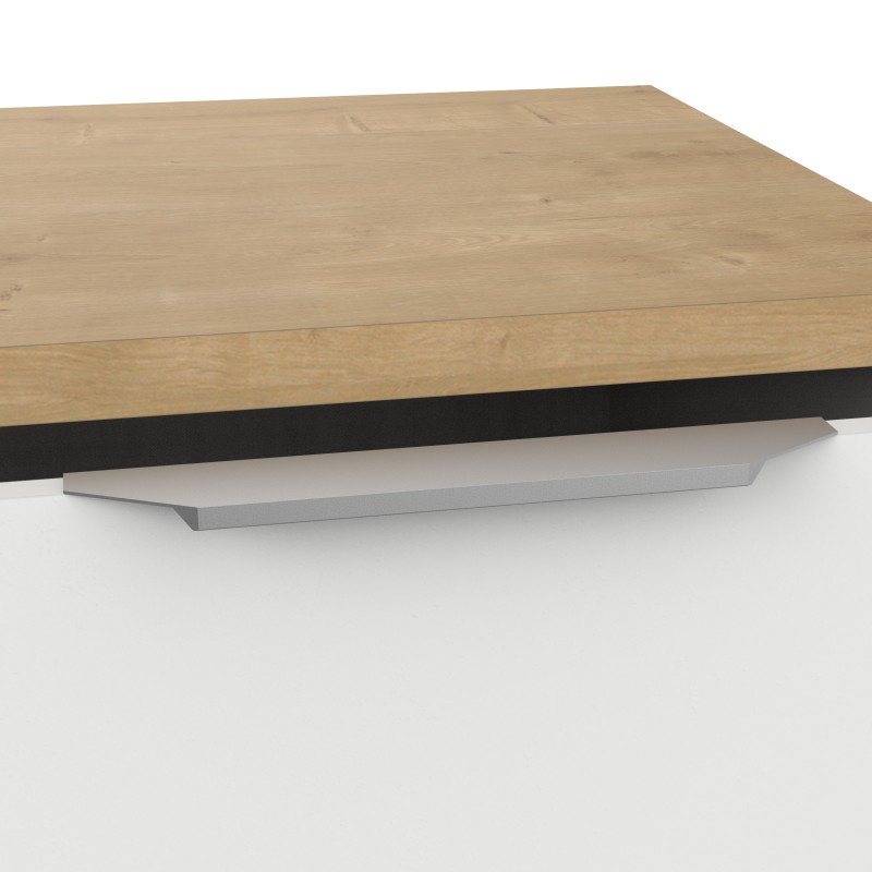 Komoda ACCESS 347760 (bela + rjava, 121,5x39,5x85,5)