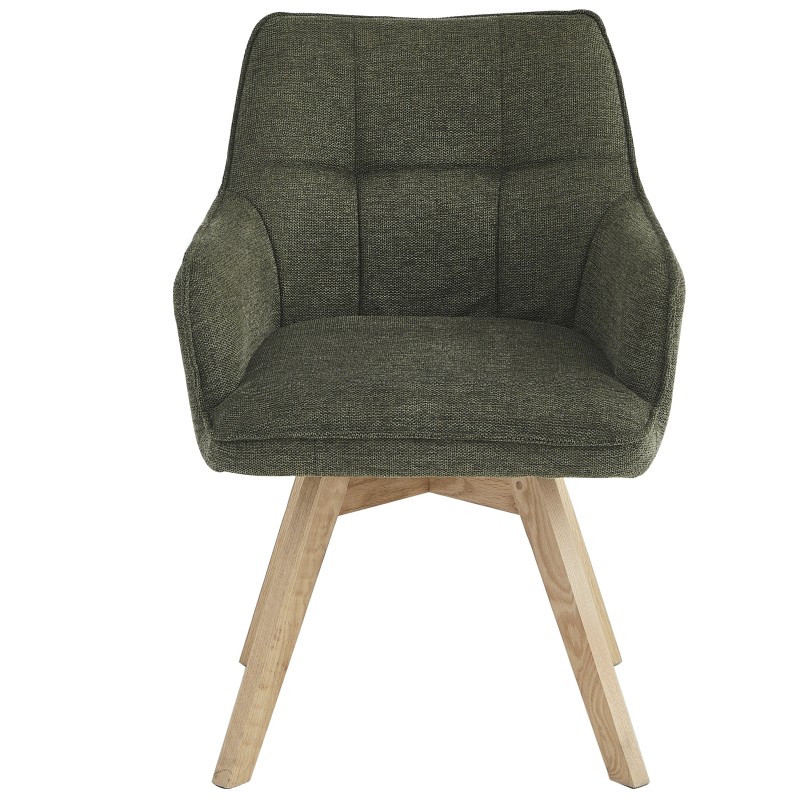 Stol NALVI (zelena, 55x57x82)