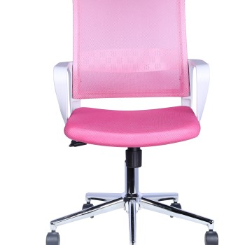 Pisarniški stol LAURA (roza, 54x60x91,5-101)