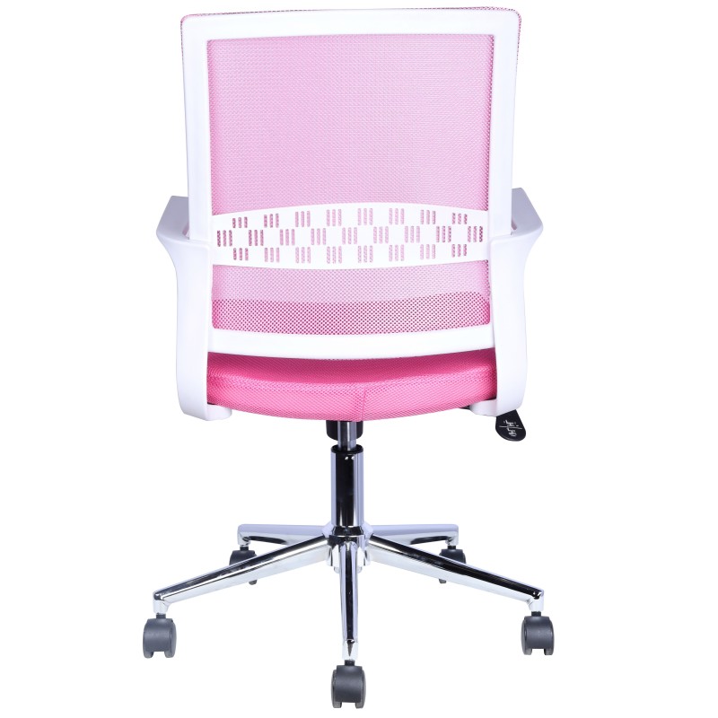 Pisarniški stol LAURA (roza, 54x60x91,5-101)