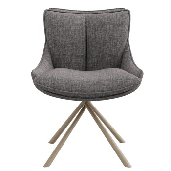 Stol UBUD (svetlo siva, 56x66x87)