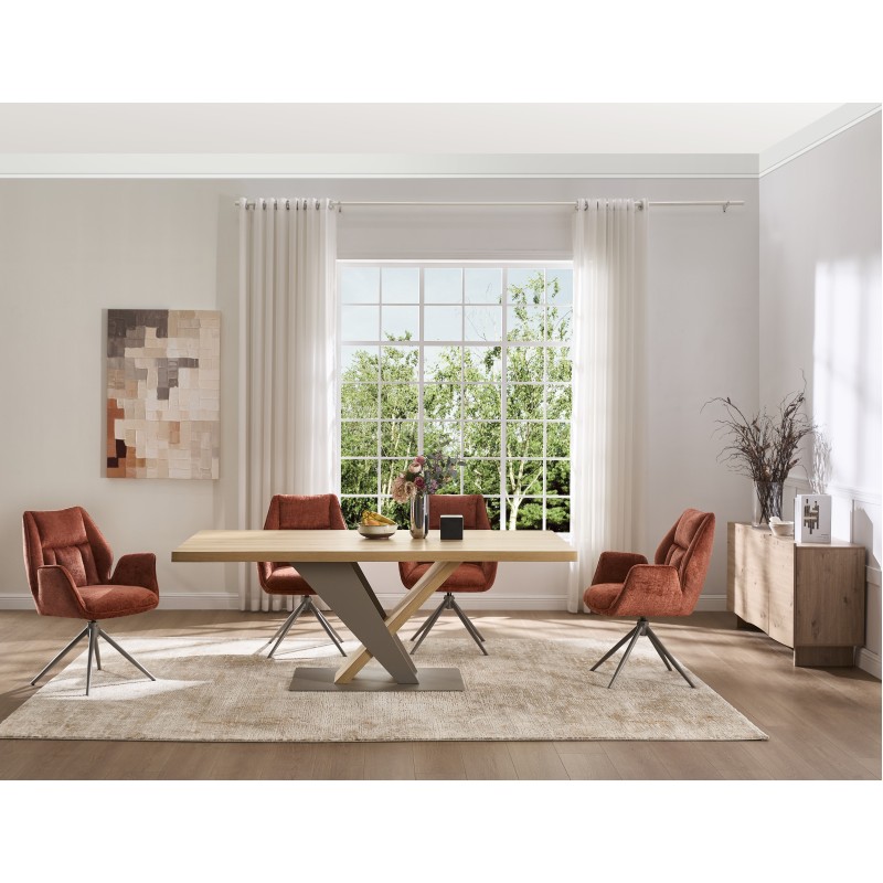 Miza TARVO (rjava, 200x100)